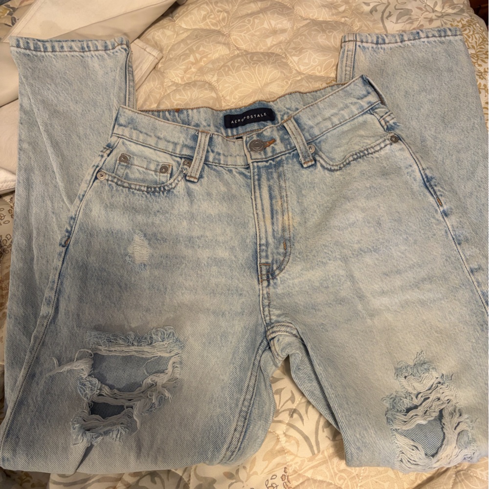 Aeropostale Light Blue Straight Leg Jeans